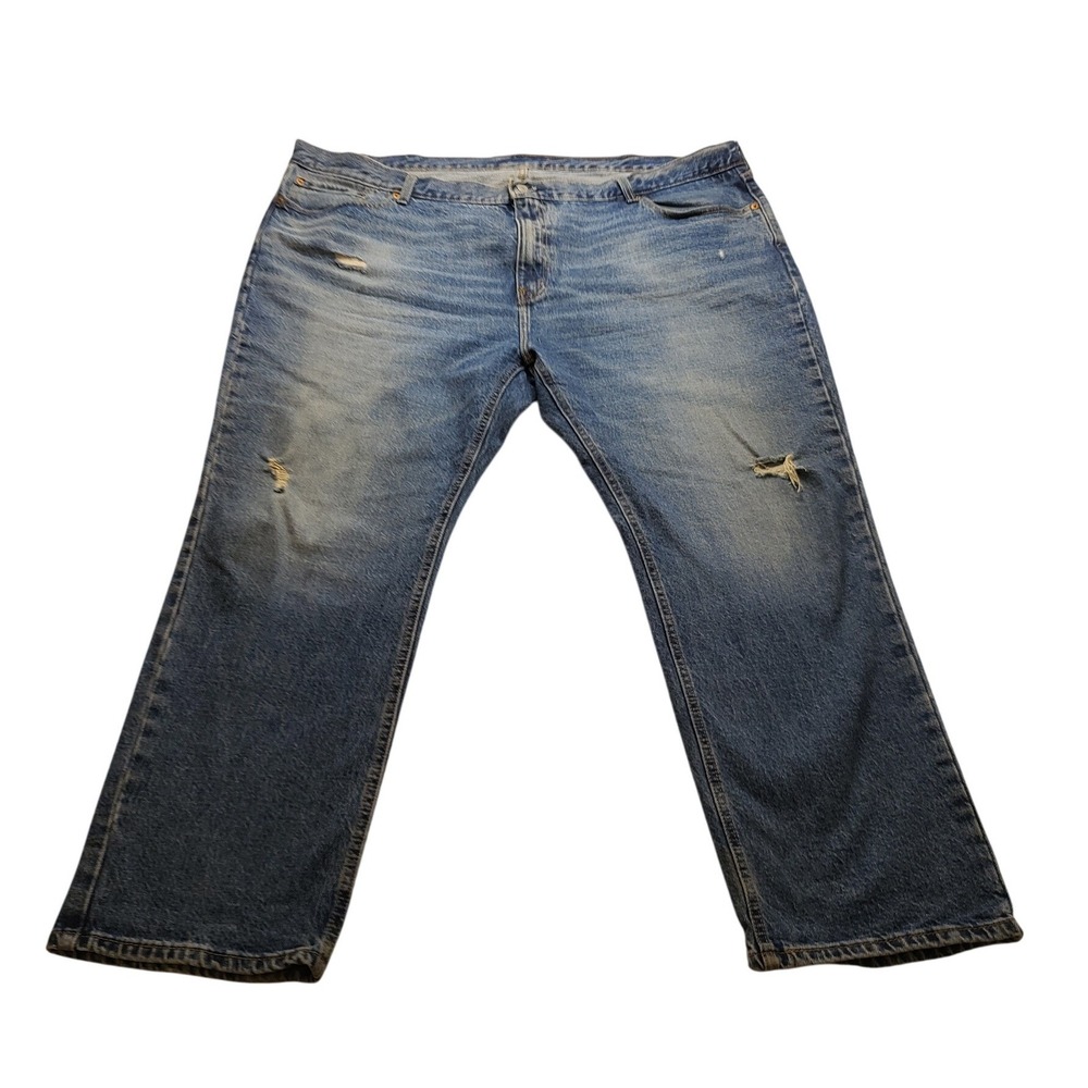 Levi Strauss & Co Men's Blue Straight Leg Denim Jeans Pants Medium Wash 5-pocket